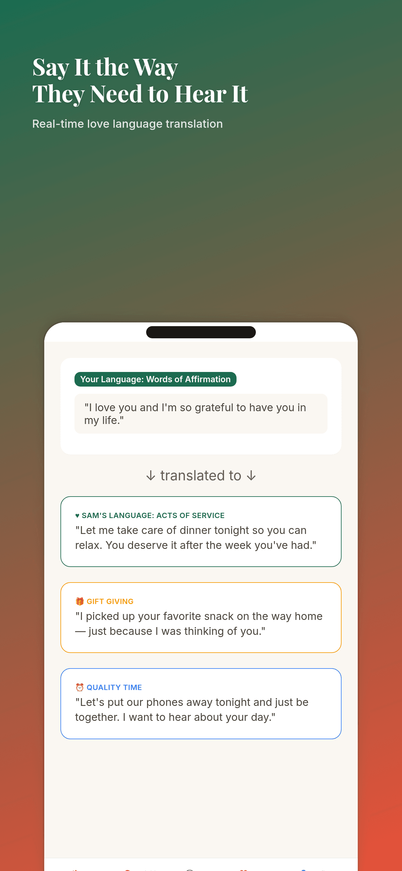 Love language insights